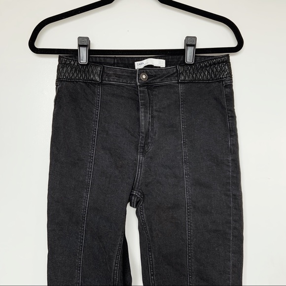 Zara Denim - ZARA Black Denim Jeans with Ankle Zippers